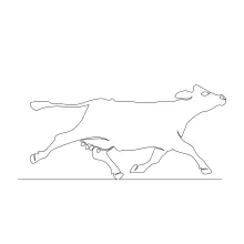 Simple Cow One-Line Drawing: A Great Way to Practice Steady Line Work