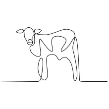 Draw a Cow in One Line: Fun and Easy Animal Drawing for Starters