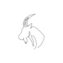 Beginner One-Line Goat Drawing: Learn Animal Shapes with a Continuous Line