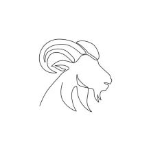 Simple Goat One-Line Drawing: A Great Exercise in Animal Form Recognition