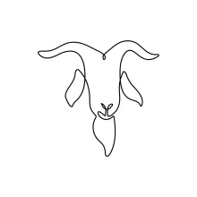 One-Line Goat Drawing: Simplify Farm Animal Sketching with One Line