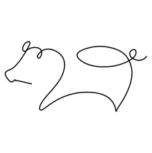 One-Line Pig Drawing for Kids and Beginners: Practice Simple Animal Shapes Easily