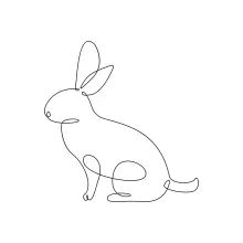 Draw a Bunny in One Line: Cute Animal Sketching for All Ages