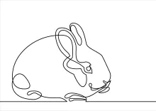 One-Line Rabbit Drawing: Fun Animal Sketching for Beginners and Young Artists