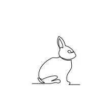 One-Line Rabbit Drawing: Learn Simple Animal Art with Fun Drawing Practice