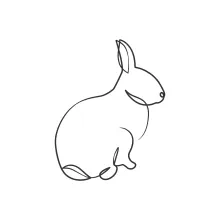 Learn to Draw a Rabbit with One Line: Easy and Educational Animal Drawing