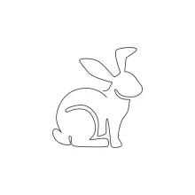 Easy One-Line Rabbit Drawing for Beginners: Practice Animal Shapes with Simple Art