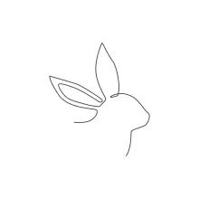 Simple One-Line Rabbit Drawing: Explore Animal Art with a Beginner-Friendly Approach