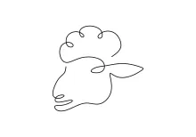 One-Line Sheep Drawing: Practice Easy Animal Art with Simple Shapes