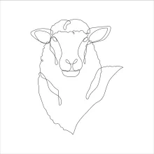 One-Line Sheep Drawing for Beginners: Easy Farm Animal Art to Build Drawing Skills