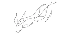 One-Line Koi Carp Drawing: Improve Curve Drawing with Simple Fish Art