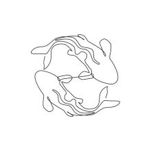 Koi Fish Drawing in One Line: Focus on Clean Curves and a Calming Animal Subject