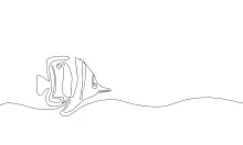Simple Fish One-Line Drawing: Practice Everyday Ocean Forms with a Pen