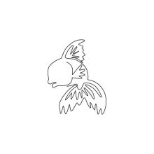 Goldfish One-Line Drawing: Fun and Easy Art for All Ages