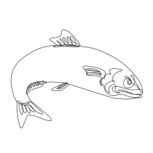 Angry Sardine in One Line: Practice Emotion and Action with a Small Jumping Fish