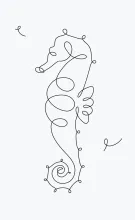 Seahorse One-Line Drawing: Practice Proportions and Tiny Detail in One Sketch