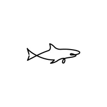 One-Line Shark Drawing: Build Drawing Skills with Strong Ocean Shapes