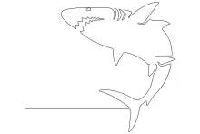 One-Line Shark Drawing: Practice Ocean Shapes with Easy Art Techniques