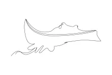 One-Line Stingray Drawing for Beginners: Easy Animal Shapes for Practice