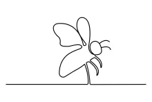 Easy Bee Drawing for Kids: One Line Art to Build Focus and Imagination