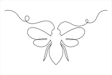 Flying Honey Bee: A One Line Drawing for Curious Creators