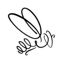 "Continuous Line Honey Bee Sketch: Depicting Nature's Tiny Worker with Minimalist Techniques"