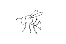 Quick One Line Bee Sketch That Builds Drawing Skills in Minutes