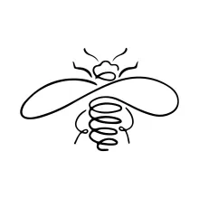 Honey Bee Drawing with One Line for Easy Artistic Expression