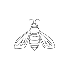 Cute Bee One Line Drawing That Makes Art Easy for Everyone
