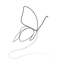 Flying Butterfly One Line Drawing: Learn to Draw Insect Motion Easily