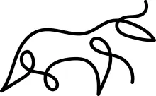 One-Line Buffalo Drawing: Learn Strong Animal Forms with Simple Shapes