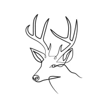 Gentle Deer One-Line Drawing: Build Artistic Confidence with a Familiar Animal Form