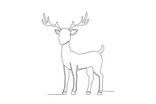 One-Line Deer Drawing for All Ages: Learn Balance and Animal Form