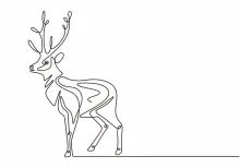 One Line Deer Drawing: Create Nature-Inspired Art with Easy Techniques