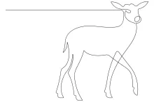One-Line Wild Deer Drawing: Easy Way to Sketch a Forest Animal