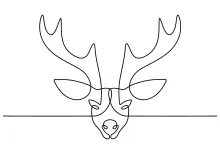 Learn to Draw a Deer Head in One Line: Simple Animal Art for All Skill Levels