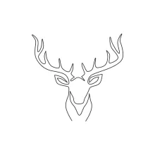 One Line Cute Deer and Reindeer Faces: Learn Animal Expressions Simply