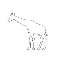 One Line Friendly Giraffe Drawing: Simple Wildlife Art for All Ages