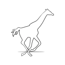 One-Line Giraffe Drawing for Beginners: Explore Tall Animals with Simple Line Art