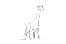 One-Line Giraffe Art: Learn to Draw Tall Animals Using Simple Techniques