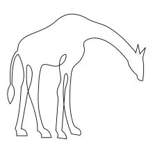 One-Line Giraffe Drawing: Learn Tall Body Structure with Simple Curves