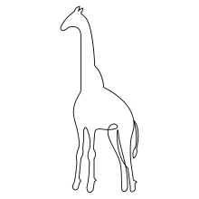 Learn to Draw a Giraffe with One Line: Easy and Engaging Nature Drawing