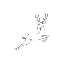 One Line Reindeer Drawing: Explore Arctic Animals with Easy Art