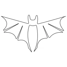 Simple One Line Flying Bat Drawing for Fun Halloween Art