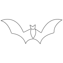 One Line Drawing of a Flying Bat: Fun and Easy Night Animal Art