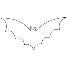 Flying Bat in One Line Art: Easy Drawing of a Night-Time Animal