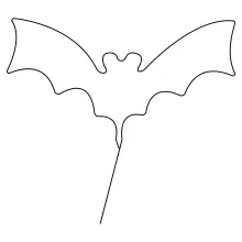 One Line Flying Bat Drawing: Build Drawing Skills with Night Animals