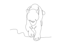 "Simple One Line Leopard Sketch: A Beginner-Friendly Way to Draw Motion"