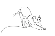 "Continuous Line Lion Art: Illustrating Majesty and Strength in One Line Style"