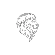 Draw a Lion with One Line: Strong Animal Shapes Made Easy